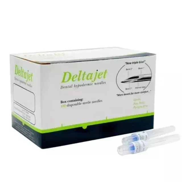 Aguja Hipodérmica Dental DELTAJET x100