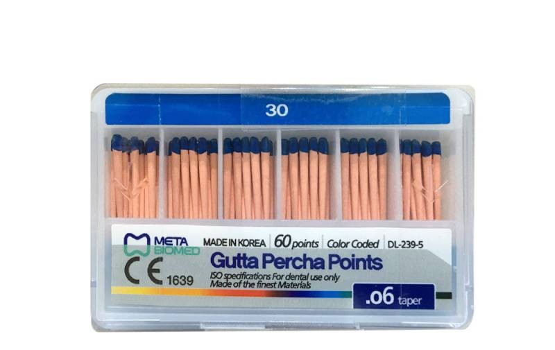 Conos de Gutta percha 30 azul x120