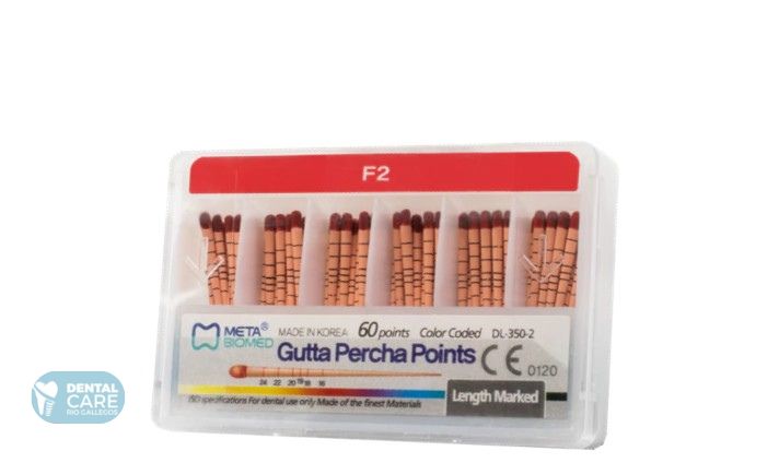 Conos de Gutta percha F2 rojo x60