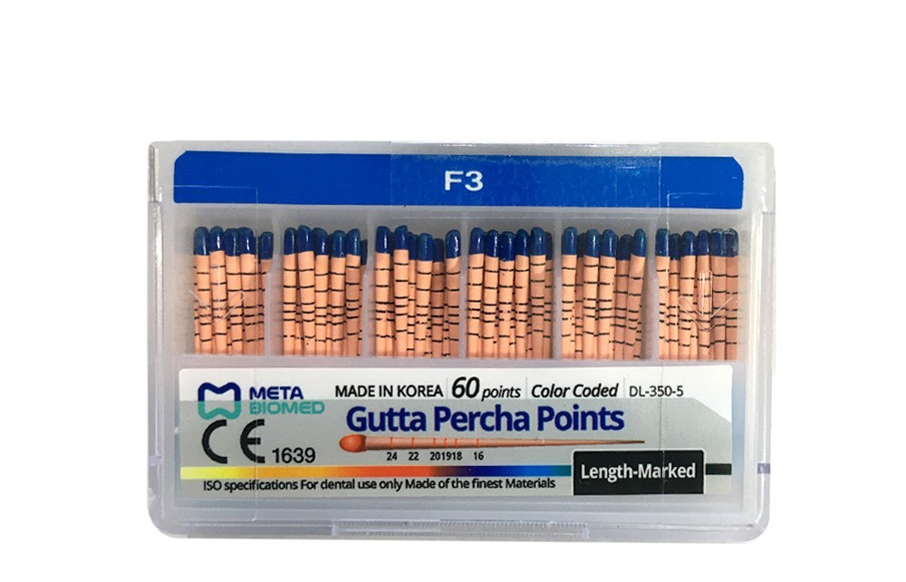 Conos de Gutta percha F3 x60