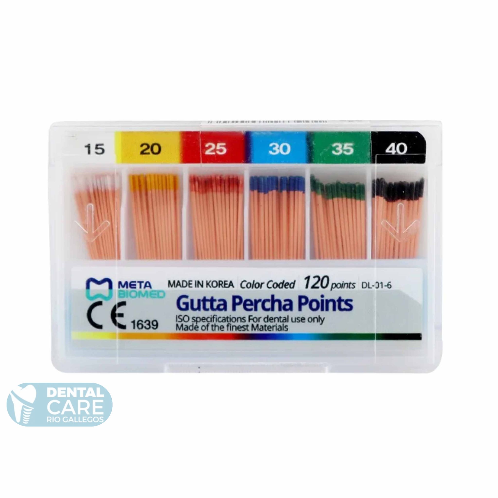 Conos Gutta Percha 15-40 META BIOMED