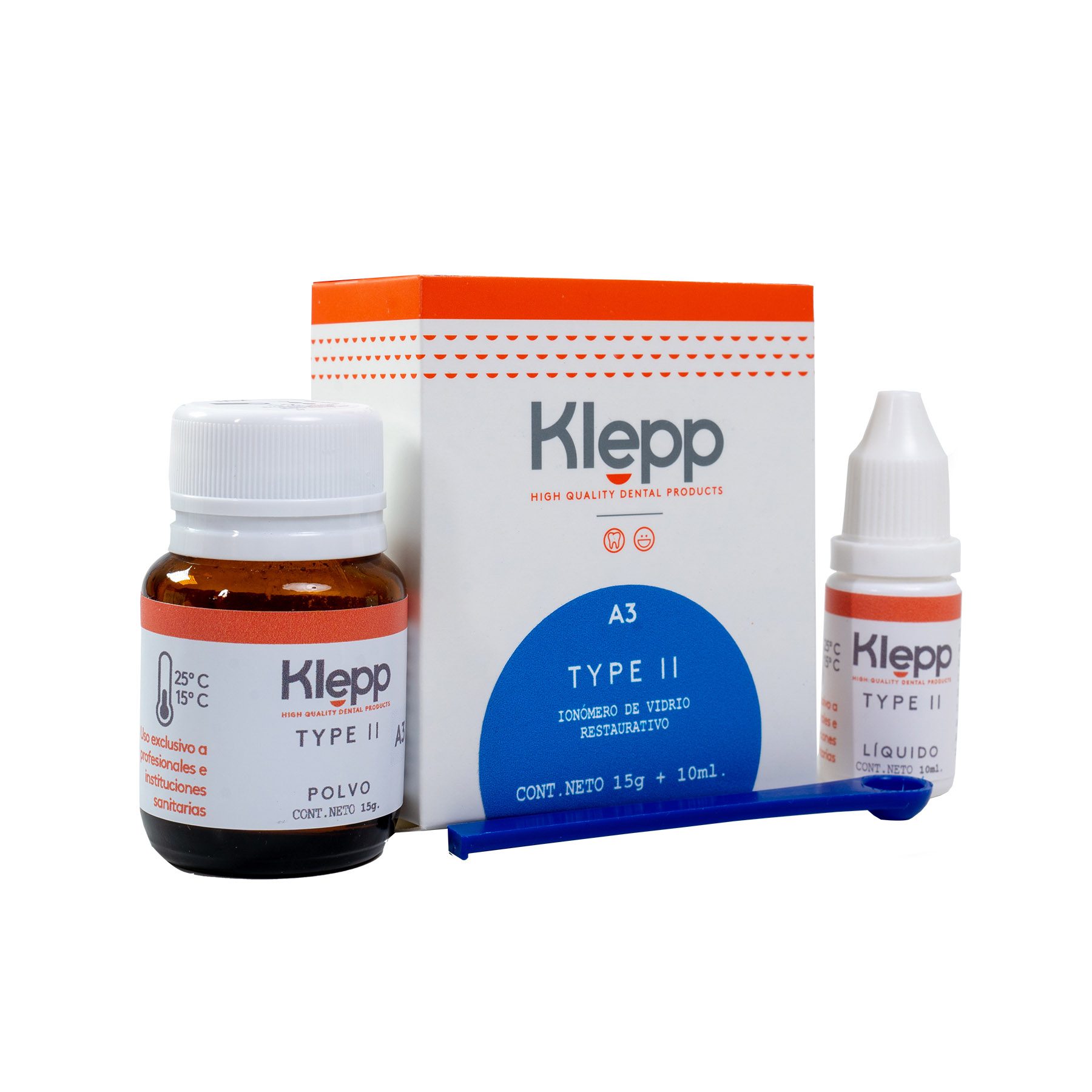 Ionomero de Vidrio Restaurador KLEPP TYPE II