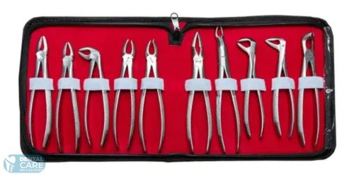 Juego De Forceps Niños X7 Unidades + Estuche Odontologia