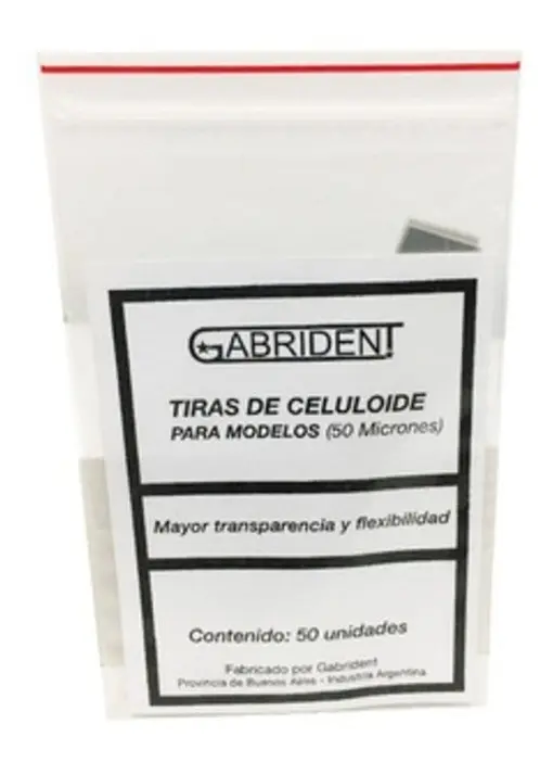 Tiras de Celuloide para modelos x50u GRABIDENT